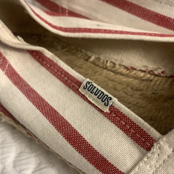 Soludos red and white stripe Espadrilles - Picture 2 of 4